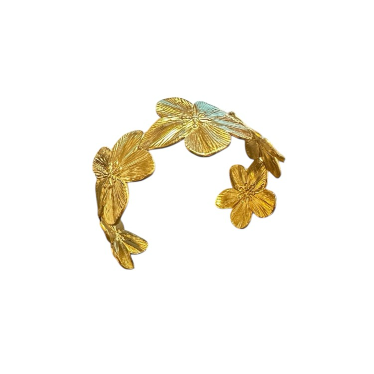 Tahiti - Bracelet jonc fleurs